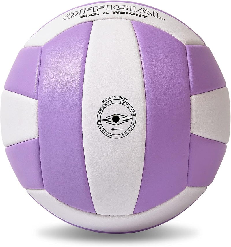 EVZOM Super Soft Volleyball Beach Volleyball Official Size 5 for Outdoor/Indoor/Pool/Gym/Training Premium Volleyballs Equipment Durability Stability Sports Ball - Image 2